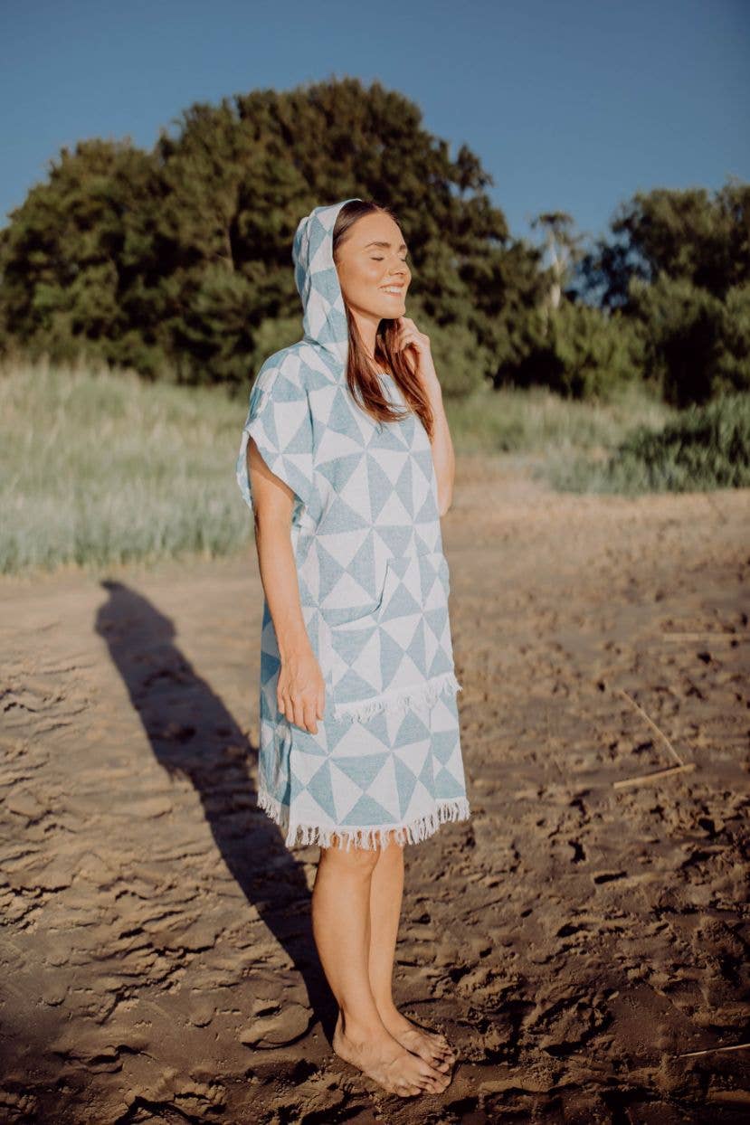 Ecobain - Wholesale Poncho - Women's - Poncho/Surf Poncho/Bath Poncho “Symique” 100% cotton, E13