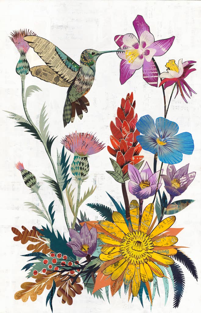 Dolan Geiman - Wholesale Art Print - Art Print | Floral Art | HUMMINGBIRD (WILDFLOWERS)0