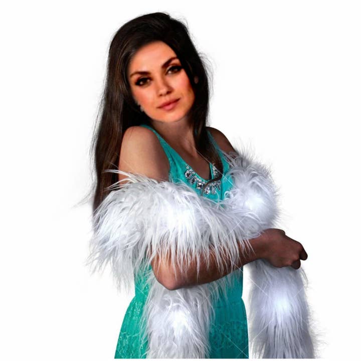 Blinkee.com, LLC - Wholesale Costume - Women's - LED Faux Fur Boa White