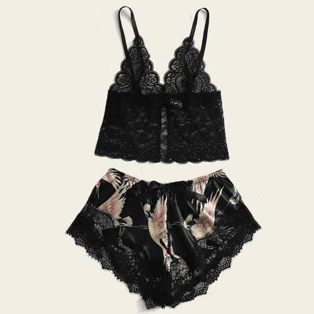 The Lounge Edit – Conjunto de pijama - Mulher por atacado – Conjunto de pijama de 3 peças mulheres quimono roupão cetim3