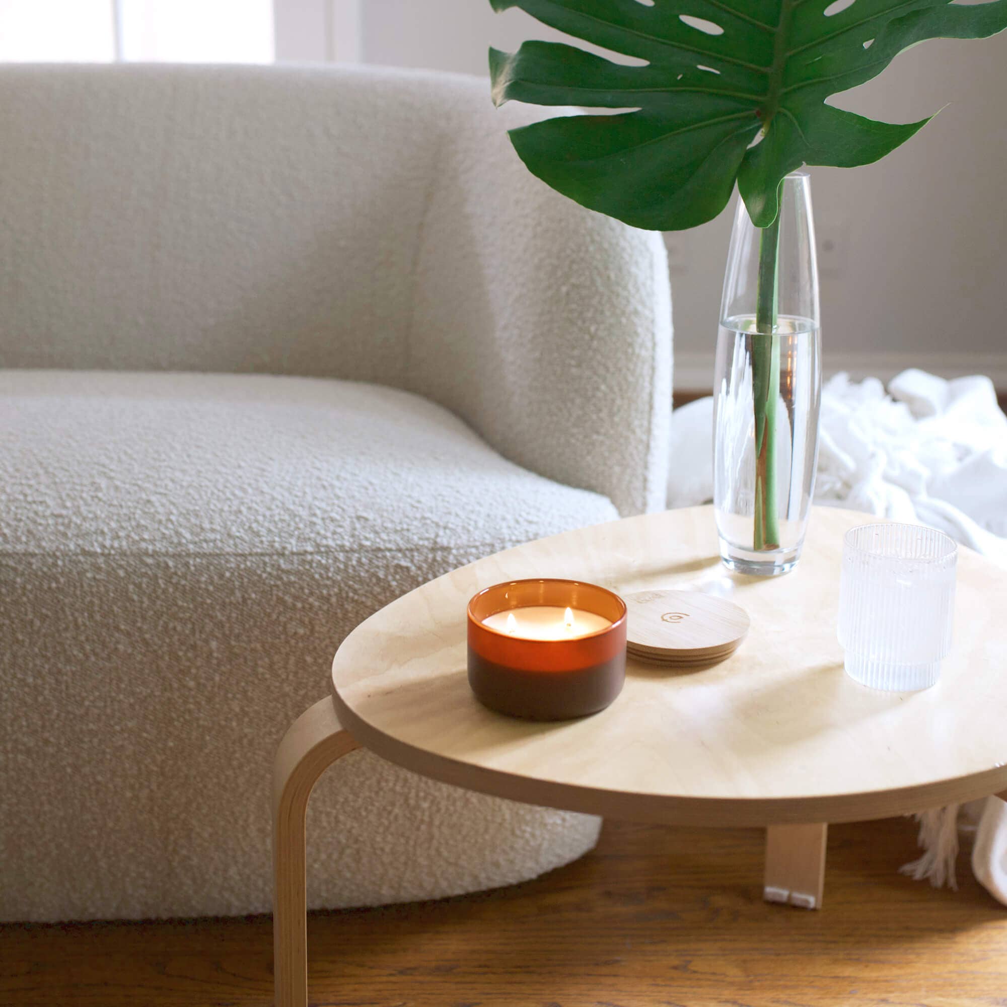 Calyan Wax Co. – wholesale Jar/filled candle – Mahogany + Cashmere - Resilience Series 3 Wick Soy Candle3