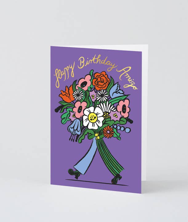 Wrap - Wholesale Birthday Card - Happy Birthday Amigo' Greetings Card