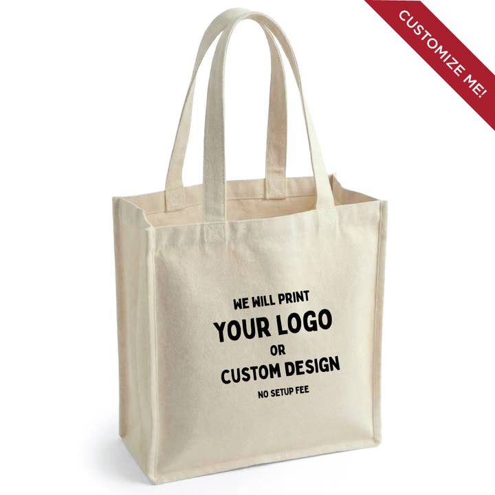 Your Custom Logo or Design - Custom Printed Maria Tote Bag for wholesale by Upper Lake Tote Bags