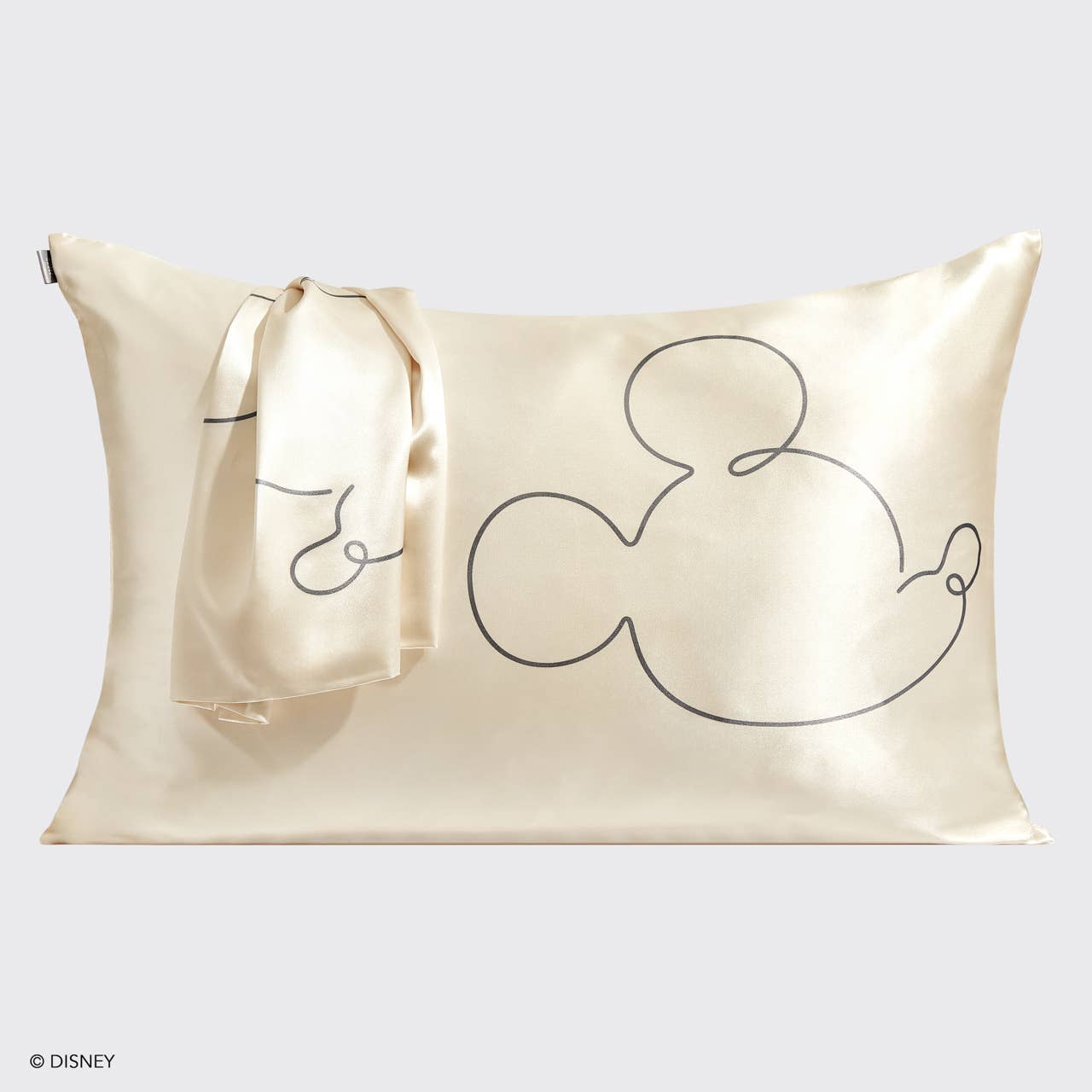 KITSCH - Wholesale Bedding Pillowcase/Sham - Kitsch & Mickey and Minnie Satin Pillowcase Mr. Mouse -Cream2