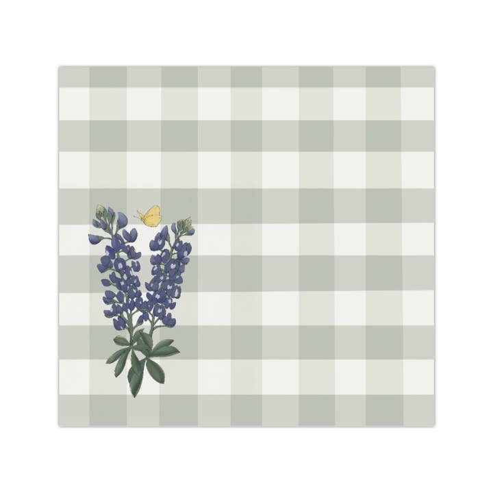 Bluebonnets Sticky Notes - Stationery, Notepad 3x3 inches for wholesale by Luna Lupe Studio