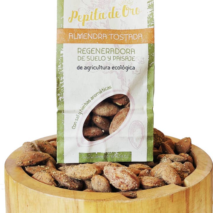 La Almendrehesa - Wholesale Nuts - Roasted almonds with salt and aromatic herbs Pepita de Oro