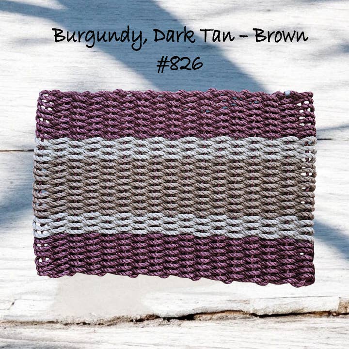 826 The "Original" Handcrafted Woven Maine Lobster Rope Door Mat for wholesale by Maine Rope Mats