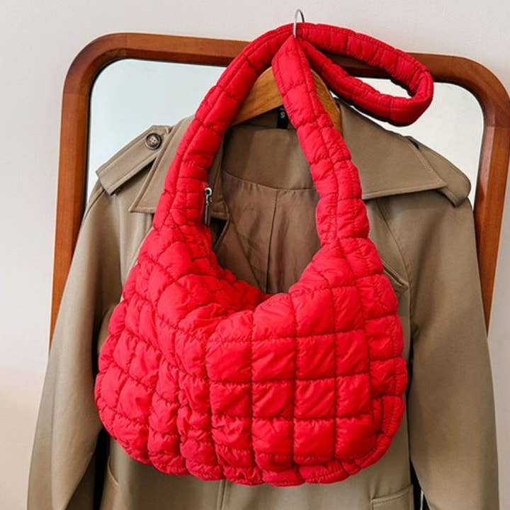 42POPS - Wholesale Schoudertas - Dames - ",,,,,.._ PUFF GEVOERDE CROSSBODY SCHOUDERTAS