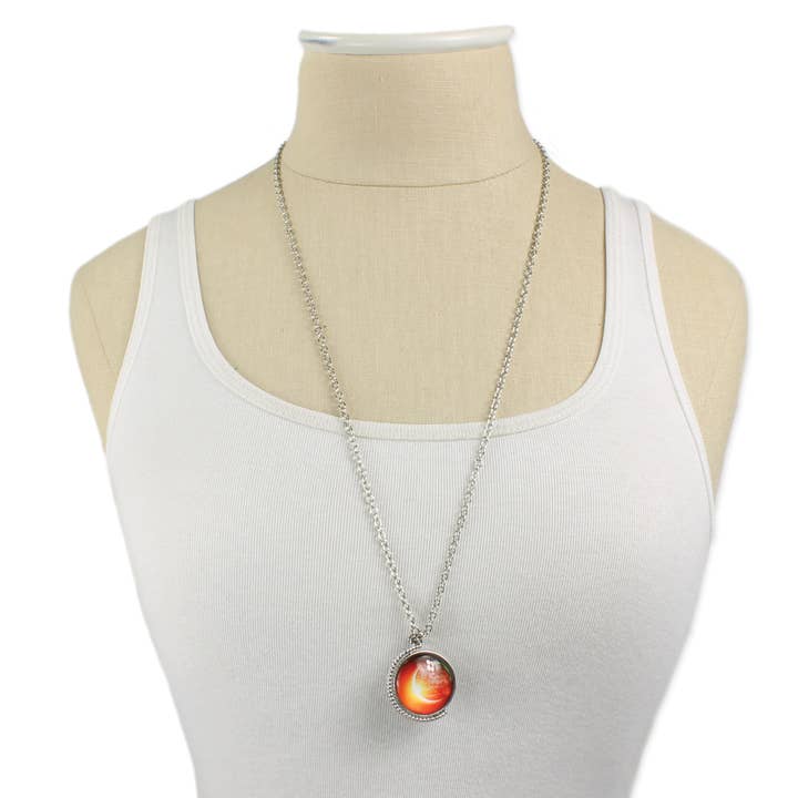 ZAD - Wholesale Pendant/Charm Necklace - Wonders of the Universe Spinning Pendant Necklace1
