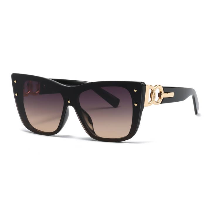 Plastic One Piece Lens Sunglasses for wholesale by Dynasol Eyewear