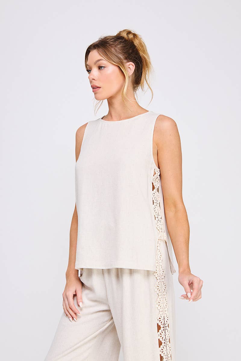 Allie Rose – Großhandel Tunika – Damen – Leinenmischung Lockeres Tunika-Top5