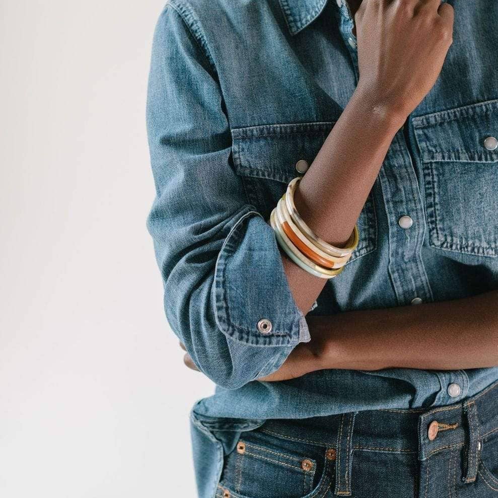 Sunshine Tienda - Vente Parures de bijoux - Ensemble de bracelets rigides métalliques d'automne3