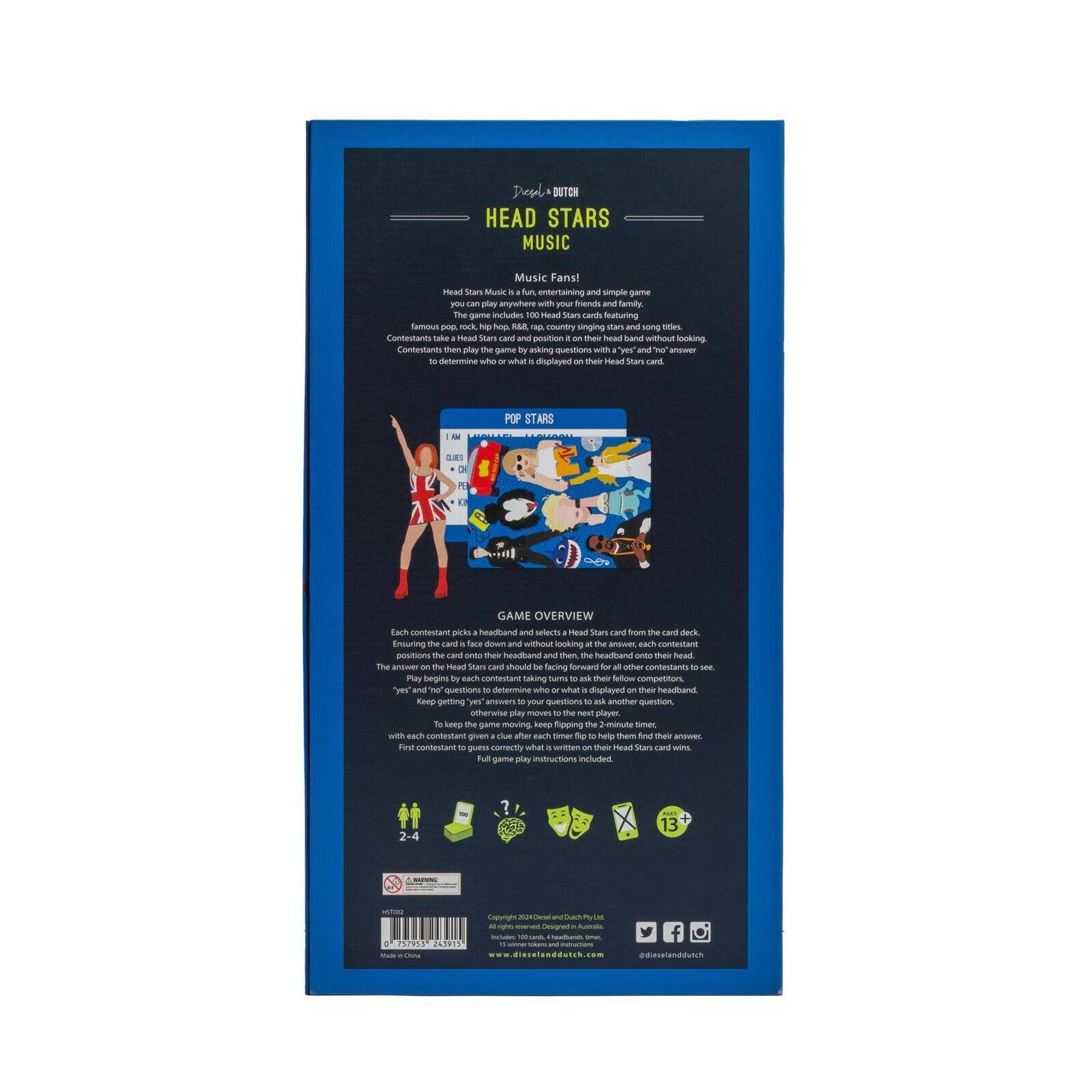 Diesel & Dutch - Wholesale Card Game - Music Head Stars Game [4]2