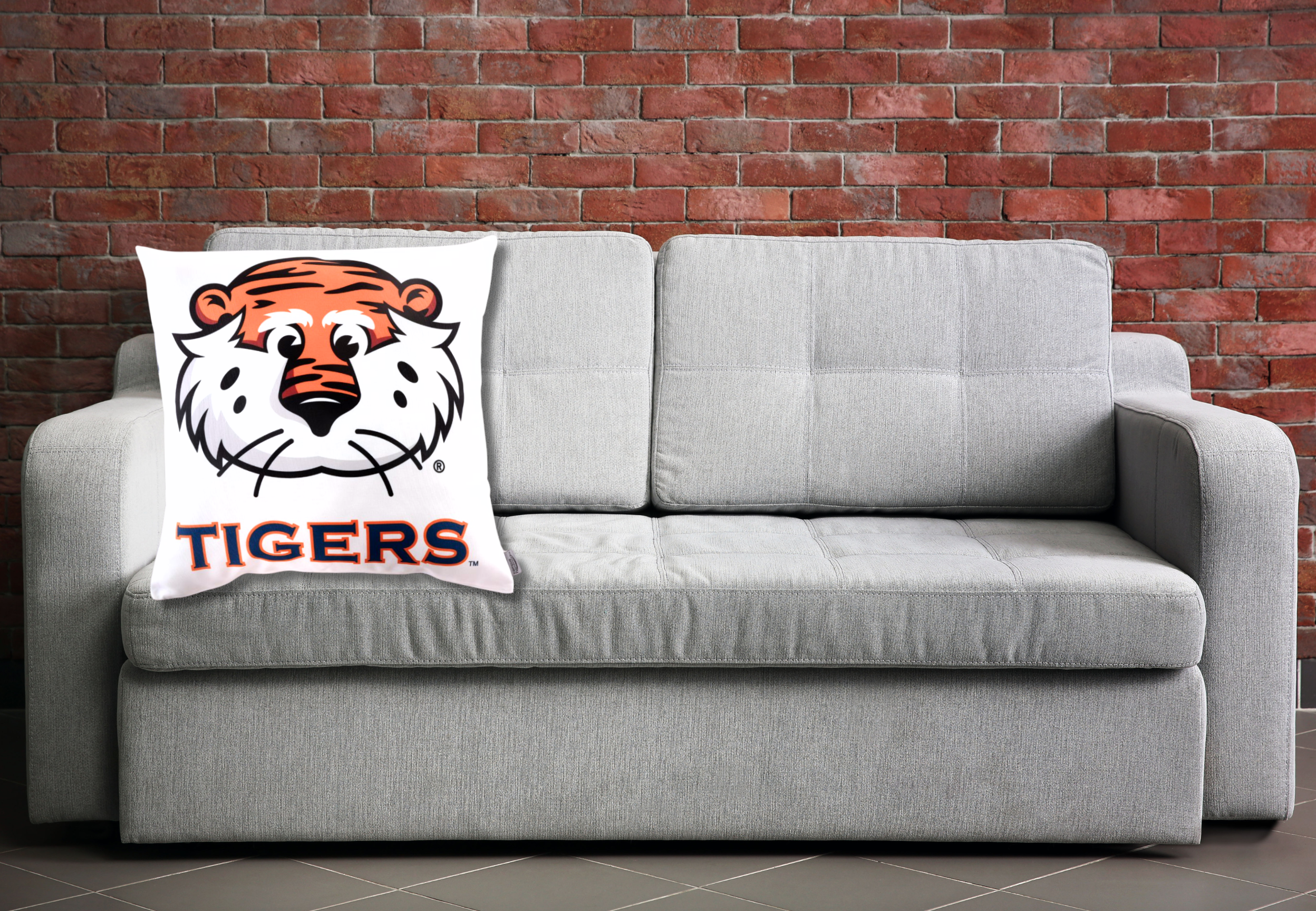 Campus Hammocks - Wholesale Throw/Decorative Pillow - Auburn Tigers Aubie Throw Pillow - Collegiate Licensed Decor1