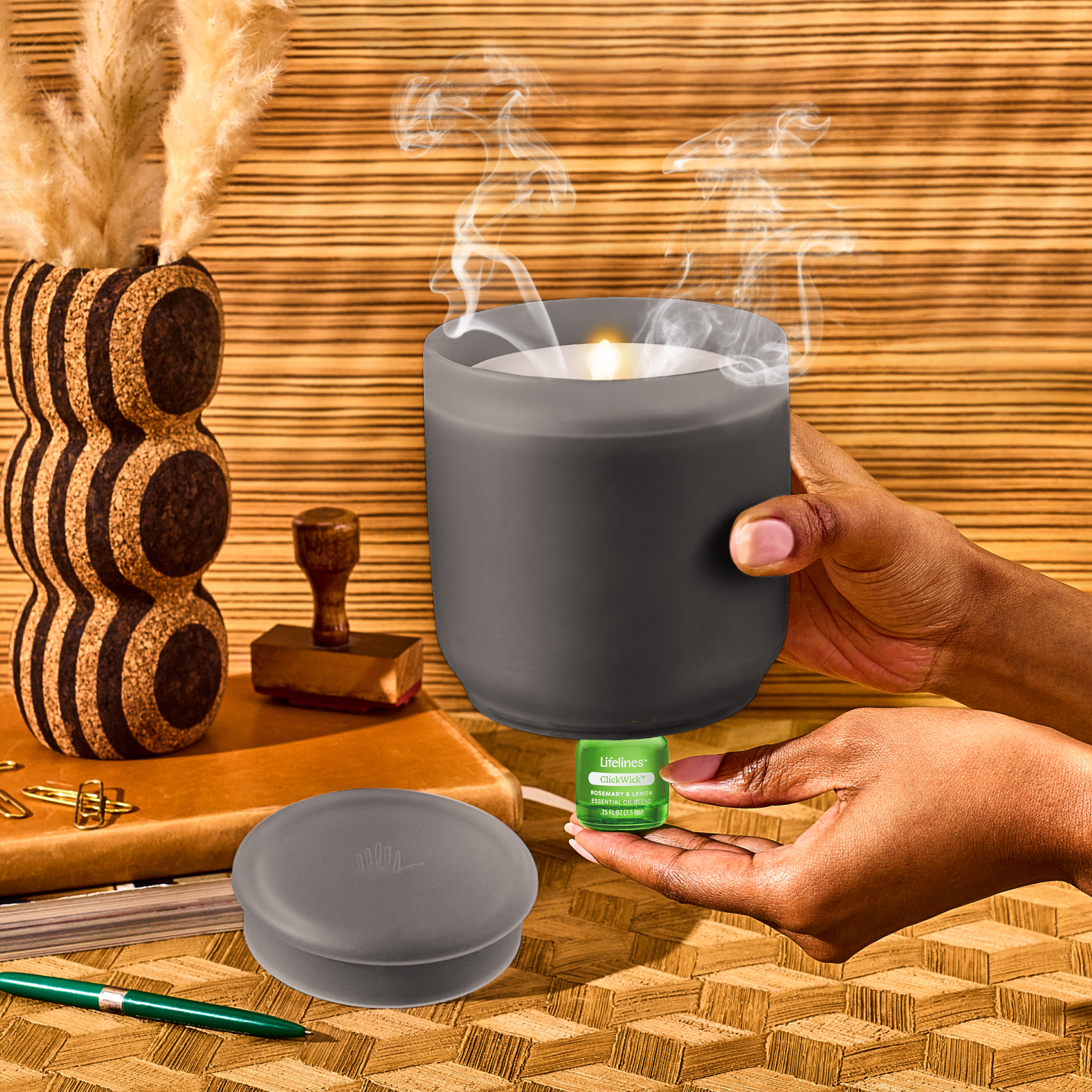 Lifelines - Wholesale Essential Oil - ClickWick Herbal Refill- For Candle/ Plant/Shower Diffusers3