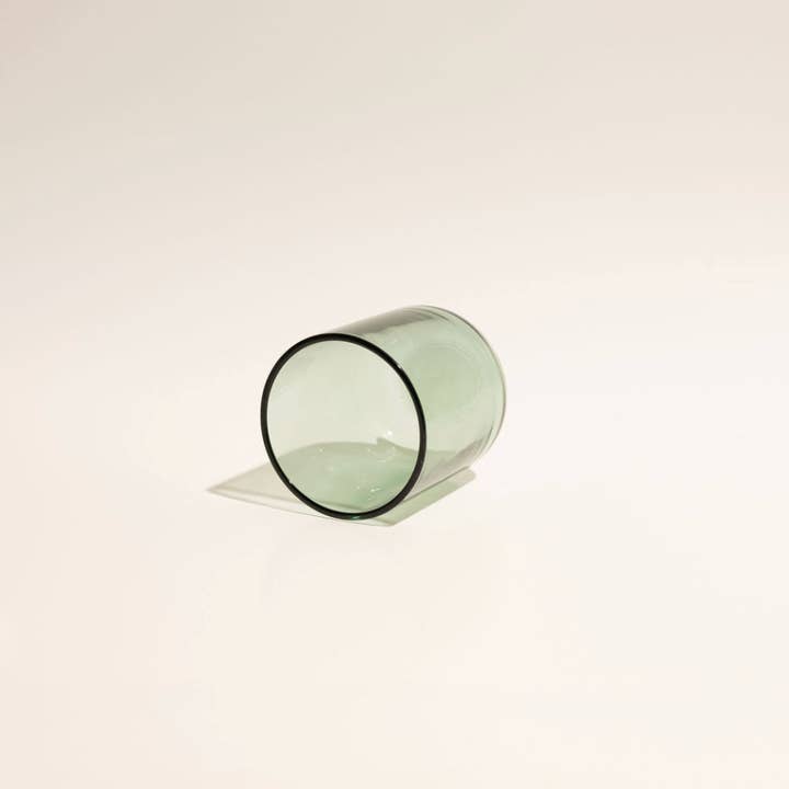 Hive and Honey Candle Supply - Wholesale Candle Holder - 8 oz Transparent Green Candle Jar1