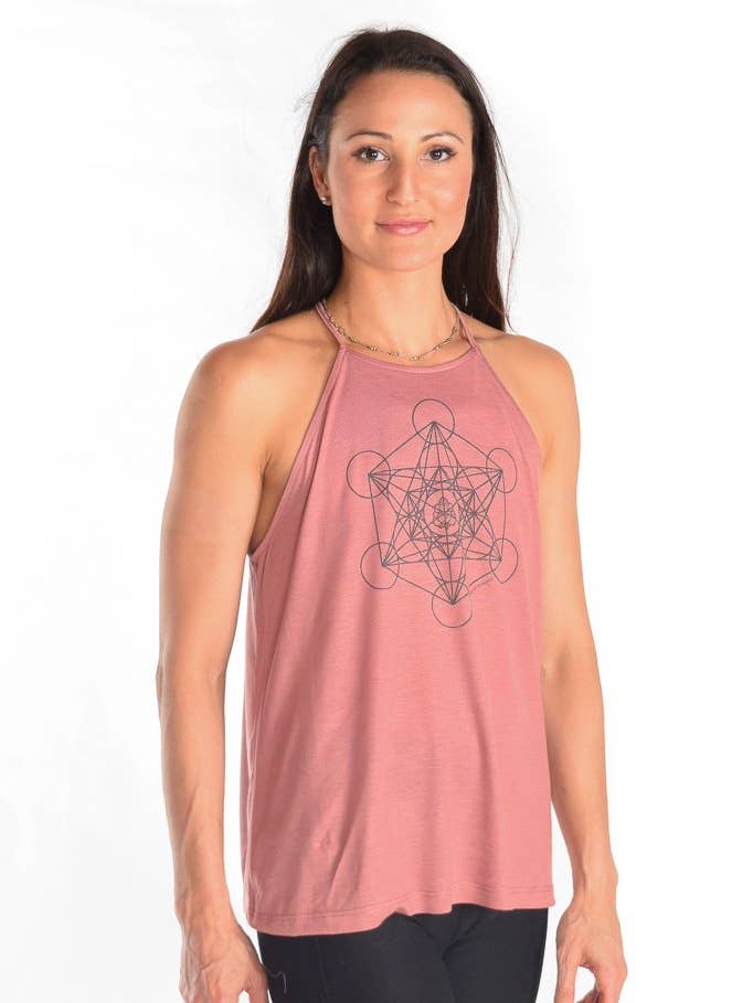 Cubo Metatrons sobre tanque de cuello alto fluido para venta al por mayor de Third Eye Threads