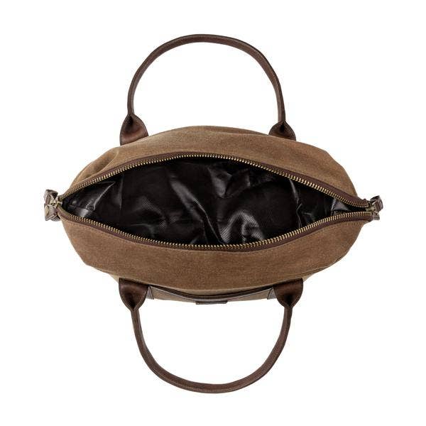 Mission Mercantile Leather Goods – Engroshandel Køletaske – Hvid Wing Voksbehandlet lærred Cooler4