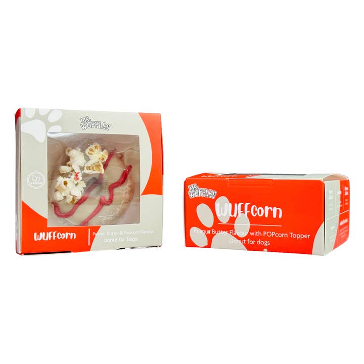 MR WUFFles - Vendita all'ingrosso Snack - Cani - WuffCorn Dog Donut Treat - Ciambella al popcorn per cani1
