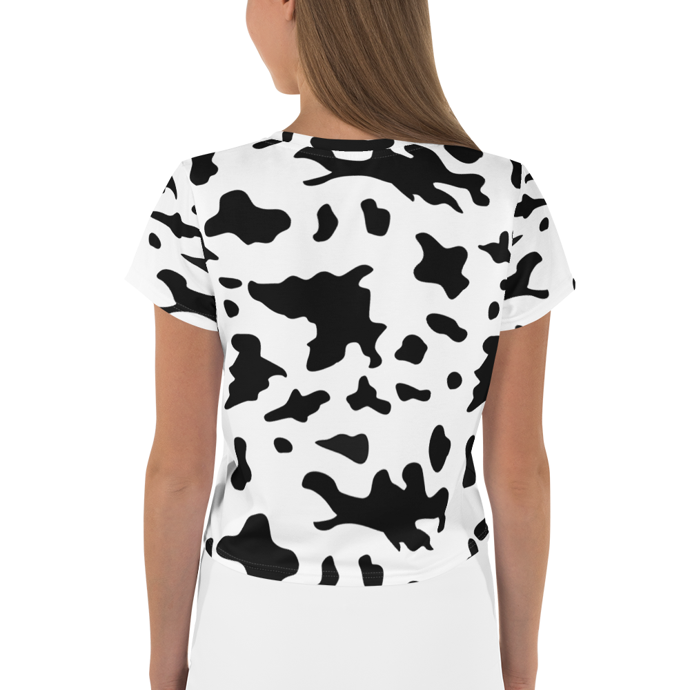 Tiny Cow Designs - Vente T-shirt – femme - T-shirt court à imprimé vache naturel6