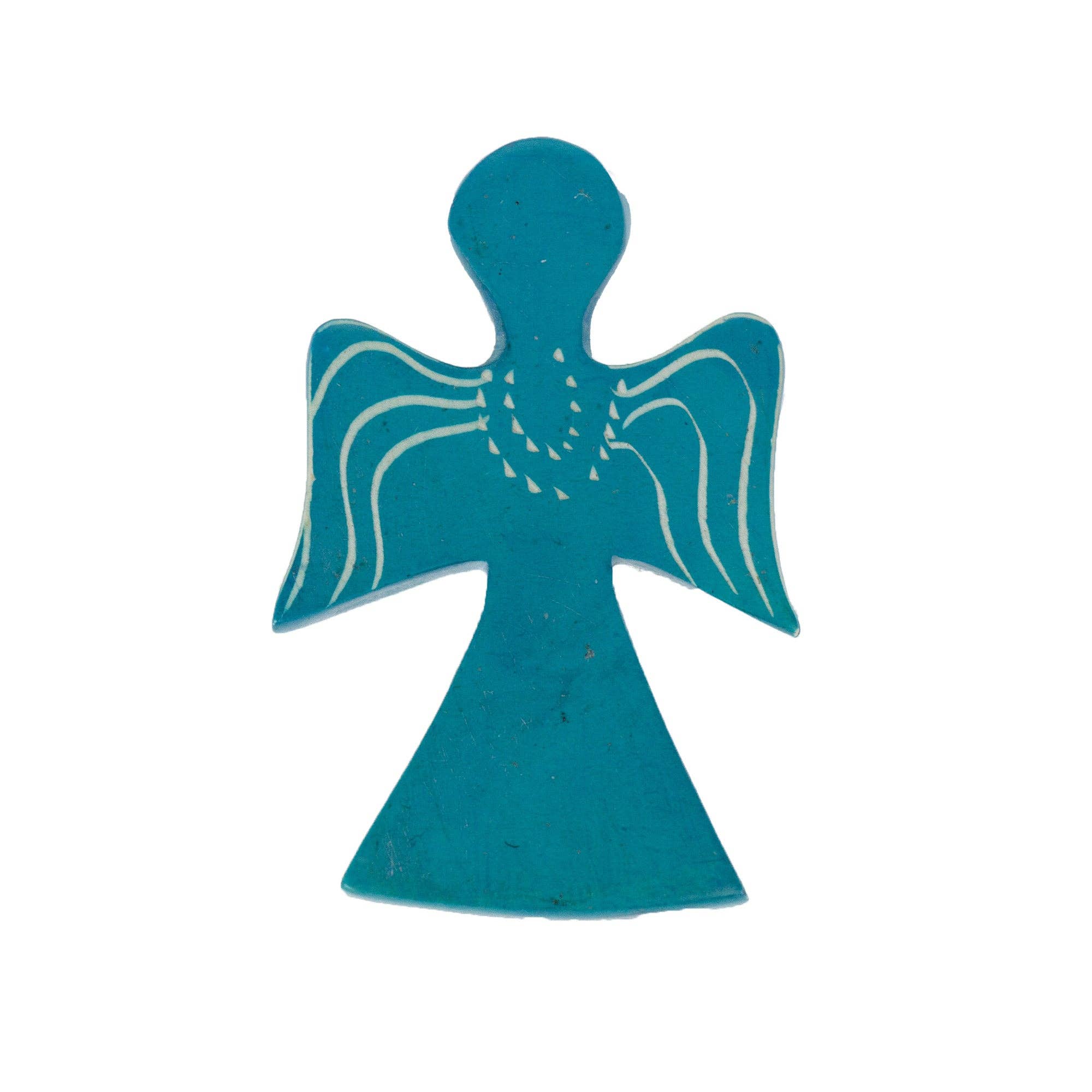 Global Crafts - Vente Figurine décorative - Paquet de 10 - Palm Angels colorés en stéatite8