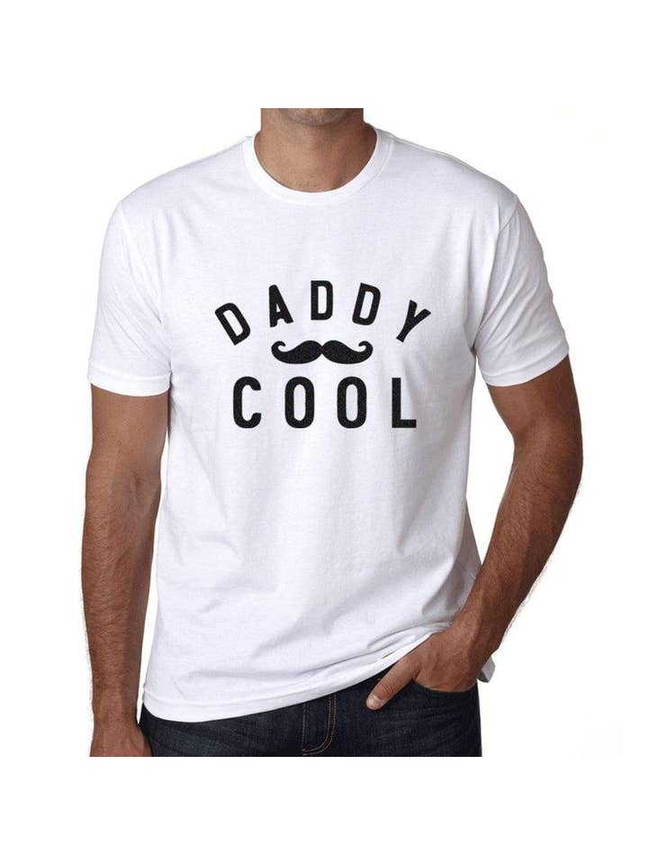 Men's Vintage Tee Shirt Graphic T shirt Daddy Cool White for wholesale on Faire