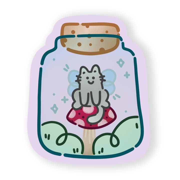 Kitty Fairy Jar Sticker and other Purchase Wholesale fibbie strass. Free Returns & Net 60 Terms on Faire trending on Faire.