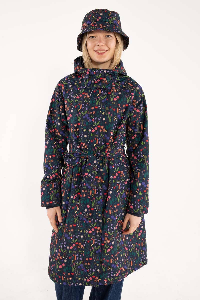 Danefae København - Wholesale Raincoat - Women's - Danelisabeth Raincoat Dk Navy BOTANICAL5