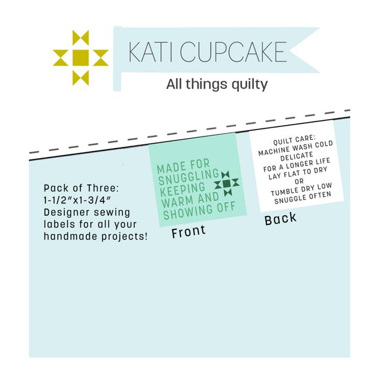 Made For - Designer Sewing Labels for wholesale by Kati Cupcake