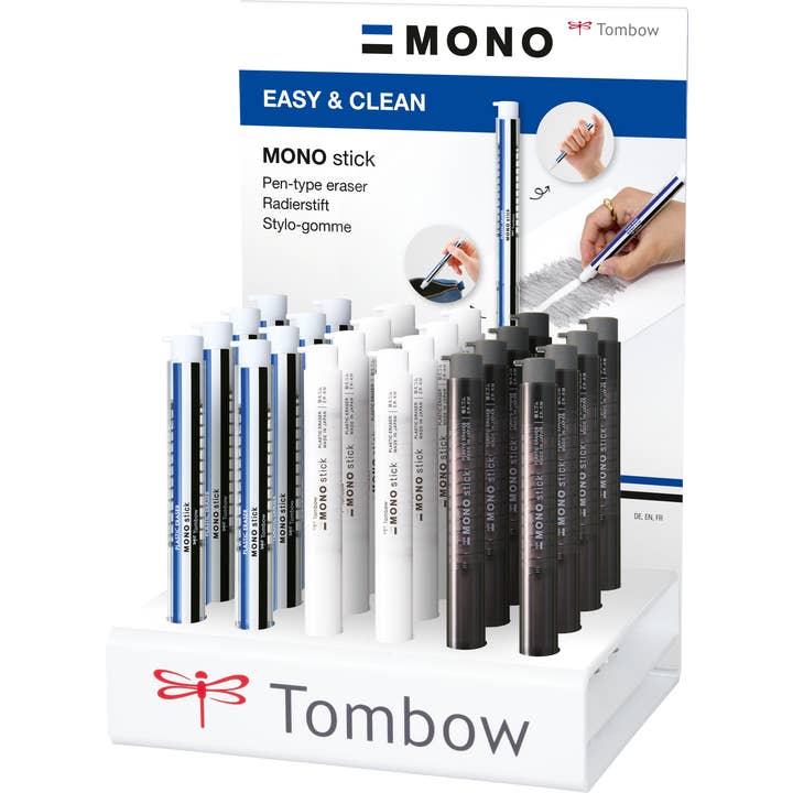 Tombow Eraser Pen MONO Stick Display - 24 Pieces for wholesale by Tombow Pen & Pencil GmbH