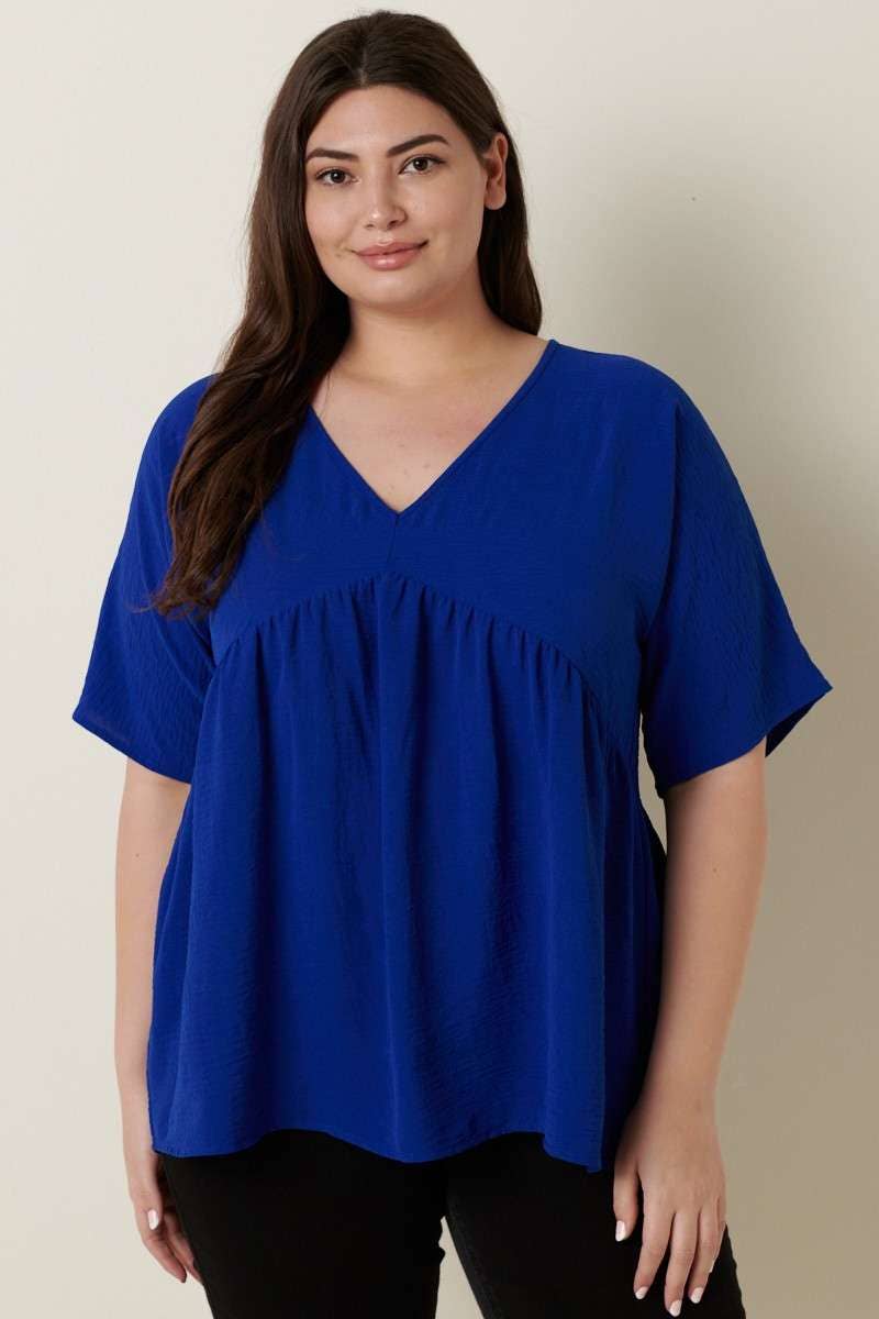 mittoshop - Wholesale Tunic - Women's - CT9073PL-PLUS AIRFLOW DOLMAN BABYDOLL BLOUSE16