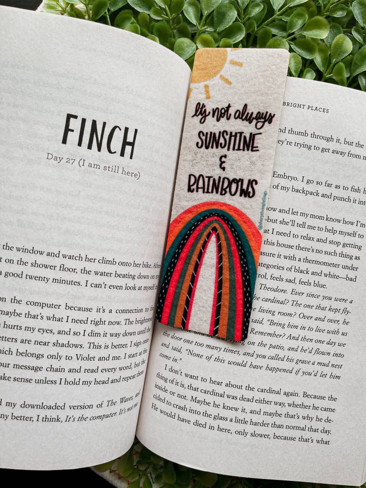 Rainbow Sunshine Filz Lesezeichen für den Großhandel von Sharp Thoughtlings