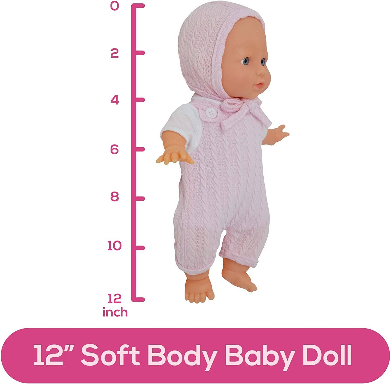 The New York Doll Collection - Vente Poupée – enfant - Poupée réaliste de 12 pouces avec corps souple, rose4