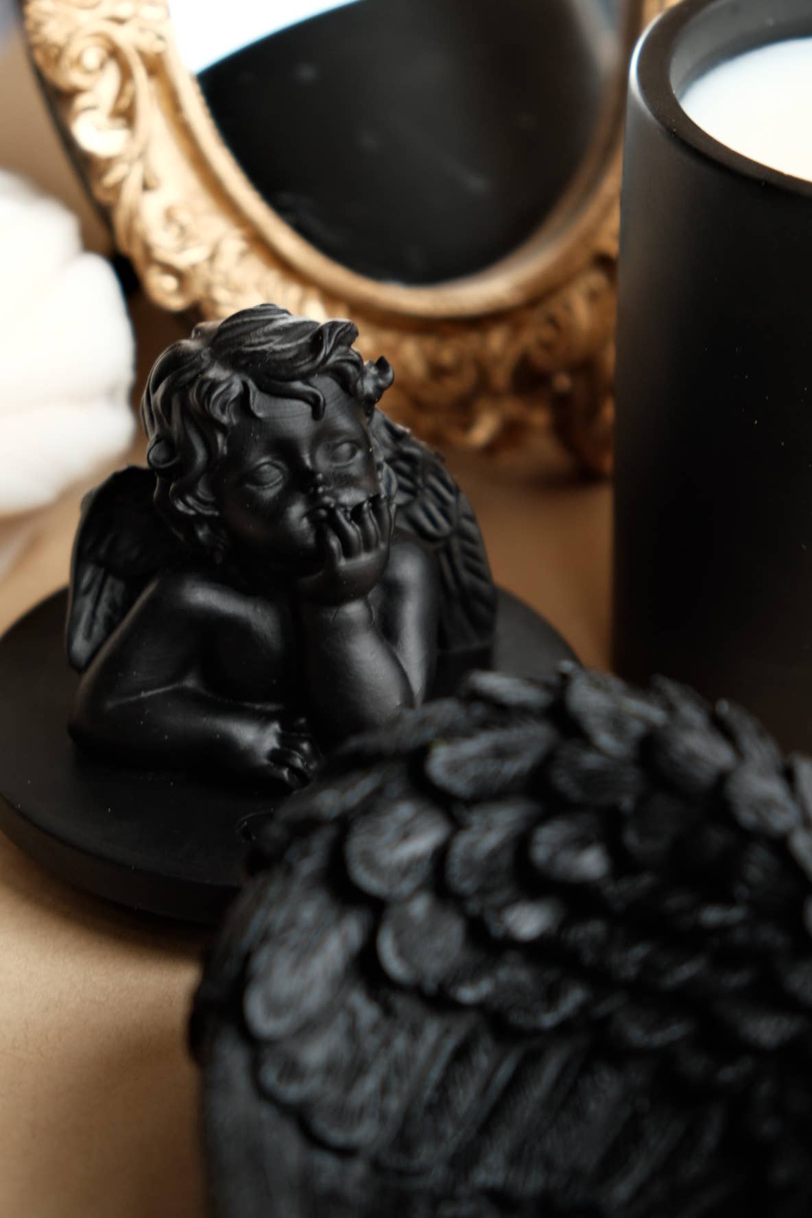 ECLAT DE L'AUBE – wholesale Novelty candle – Scented candle in jar - Cupid sculpture5