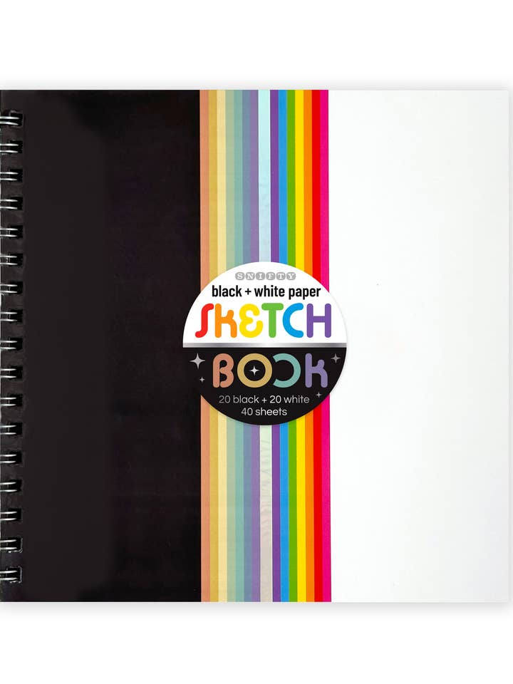 CADERNO DE DESENHO PRETO+BRANCO por atacado de SNIFTY