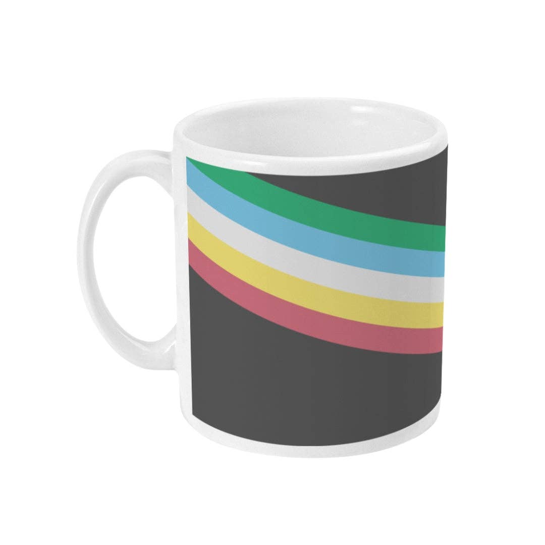 Rainbow & Co – wholesale Coffee mug – Disability Pride Flag Mug