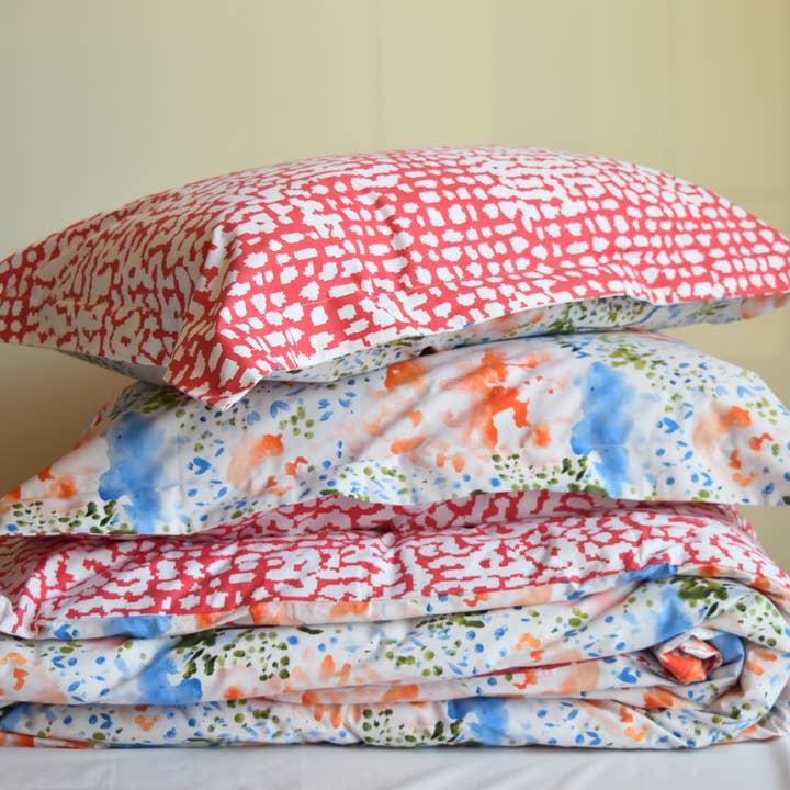 3 Piece Cotton Printed Duvet Cover with Shams Set for wholesale by Le Parutti