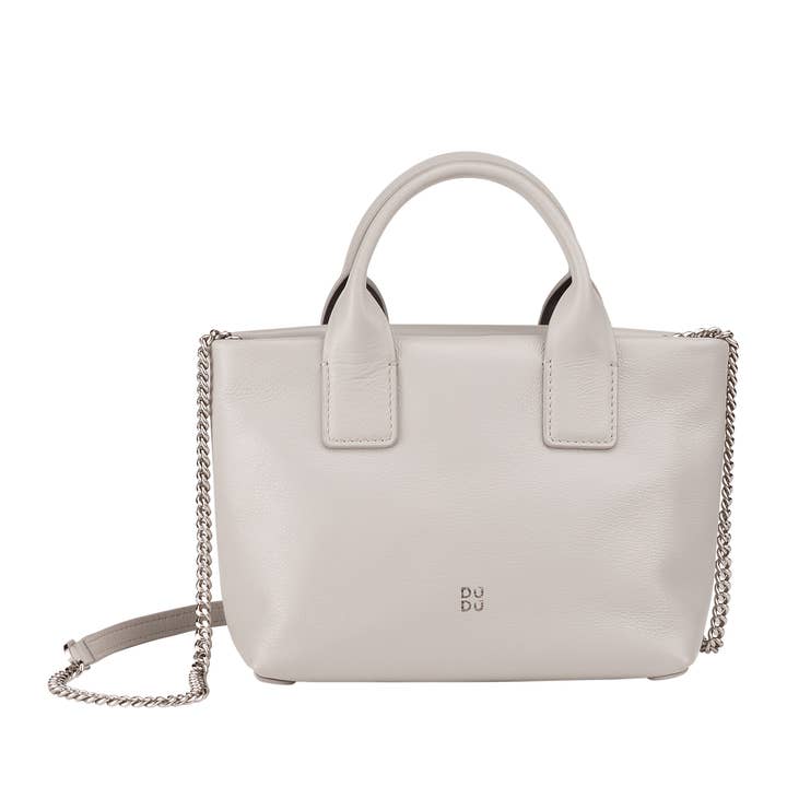 Dudu Kvinnors Läder Axelkvällsväska Pärlgrå för wholesale av dudu