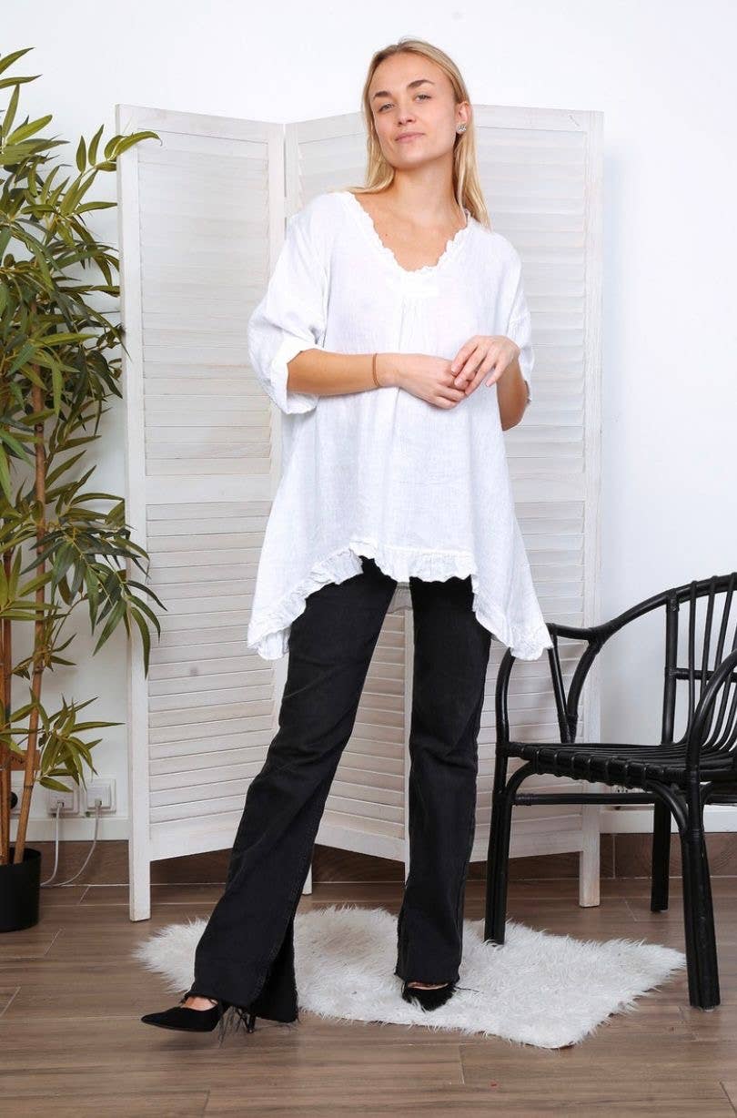 LÉA & LUC - Wholesale Tunic - Women's - 100% Linen Tunic REF.107687