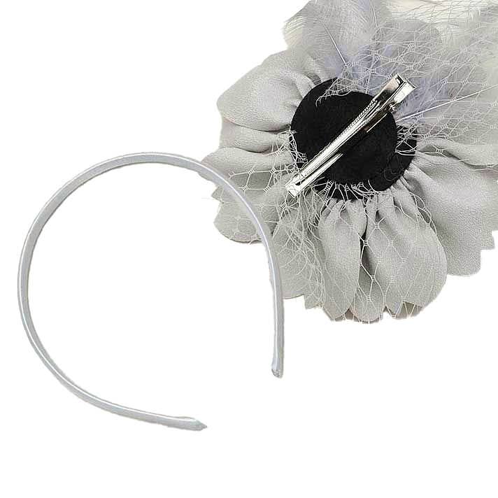 Diacly - Wholesale Fascinator Hat - Women's - Chic Mesh Flower Feather Kentucky Derby Fascinator Hat2