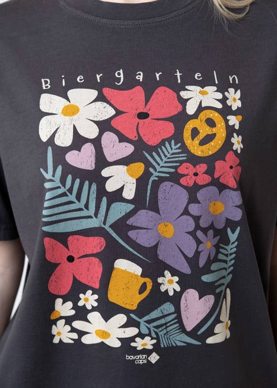 T-shirt “Biergarteln” - dark grey for wholesale on Faire2