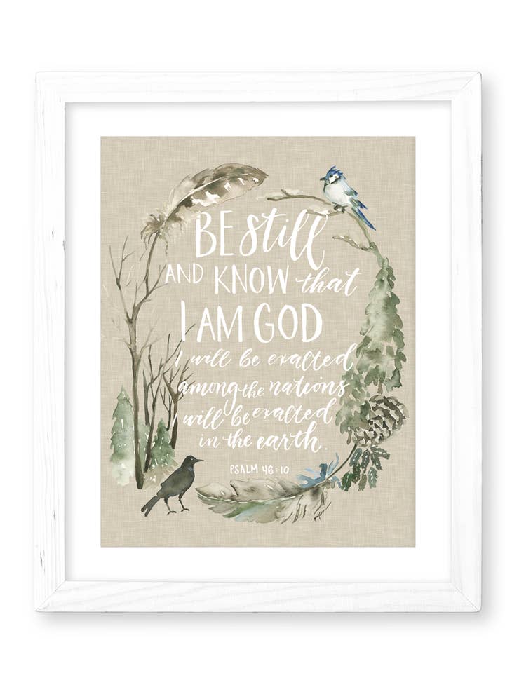 Be Still Print for wholesale by GraceLaced by Ruth Chou Simons