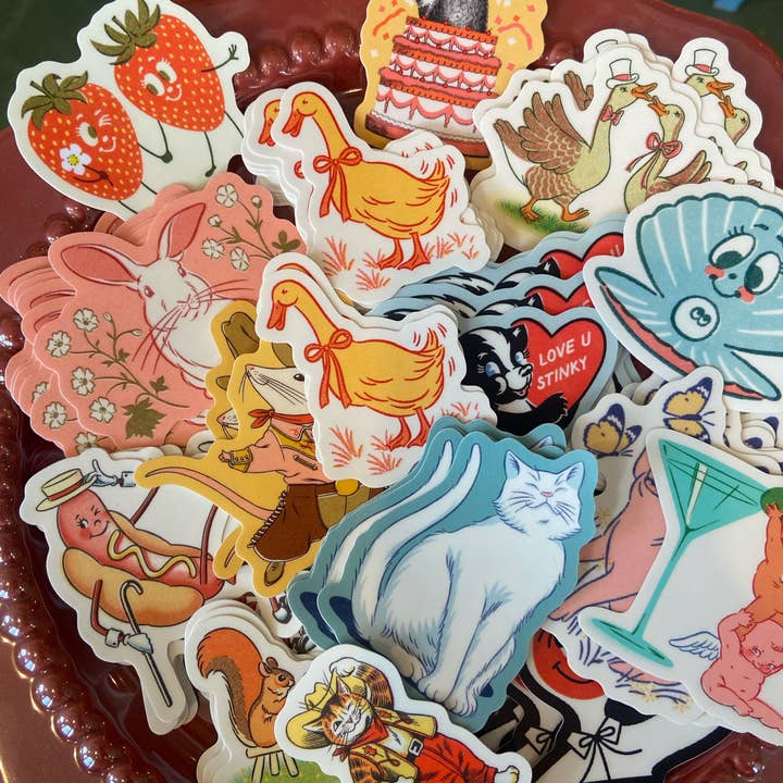 Wallflower Paper & Party - Wholesale Sticker - Martini Olive Friends Sticker