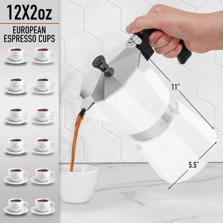 Zulay Kitchen - Wholesale Espresso Maker - Moka Pot Espresso - Cuban Coffee Maker42