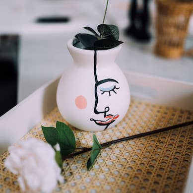 Half Face Bulb Vase for wholesale by Jasmine Alice Home