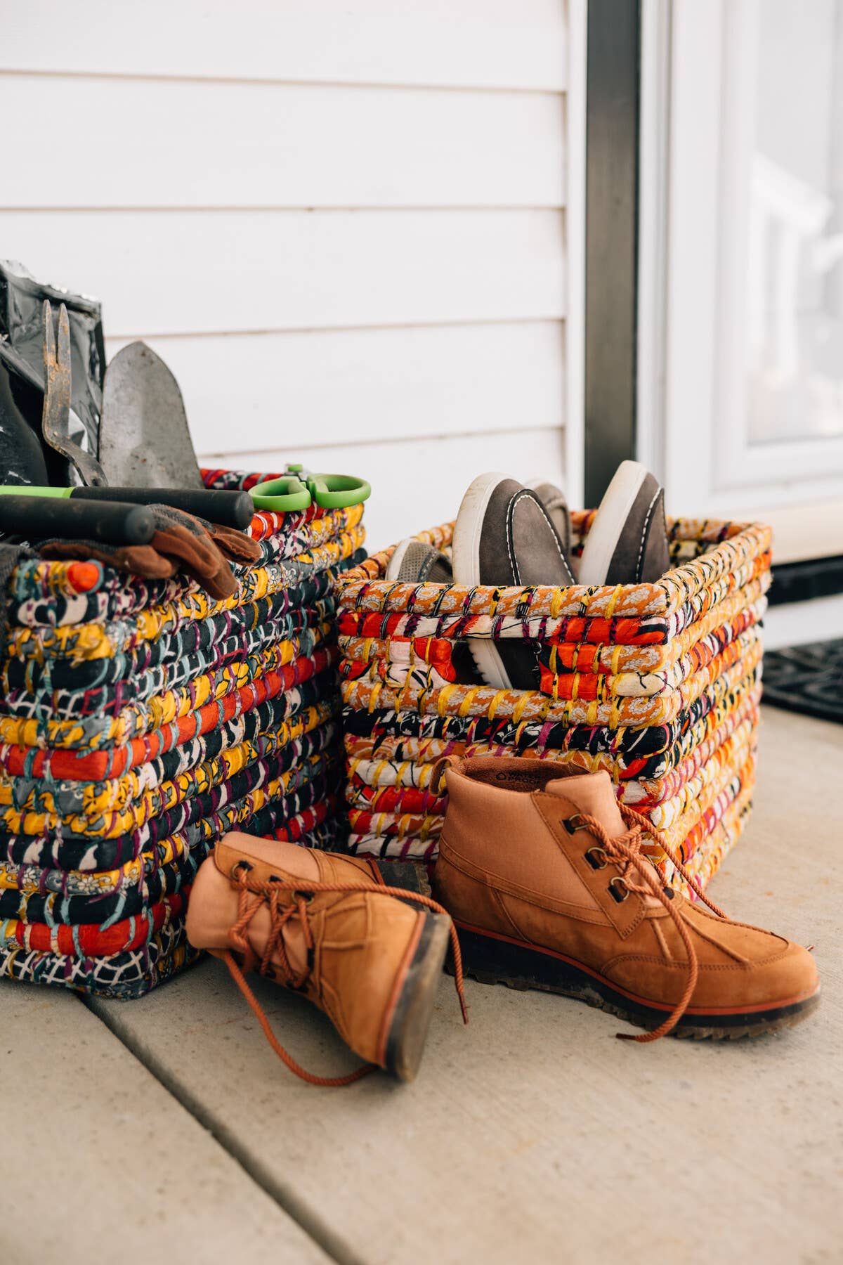 Ten Thousand Villages - Vente Paniers - Panier de rangement Sari 10H1