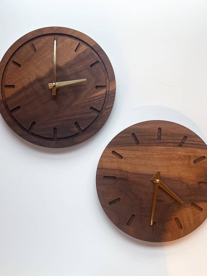 Wall Clock for wholesale by Camino Woodshop