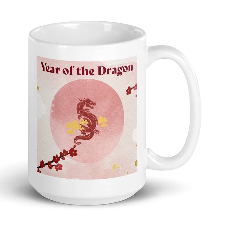 Year of the Dragon 2024 Coffee Mug. Chinese Lunar New Year. for wholesale by Goddess Swag™