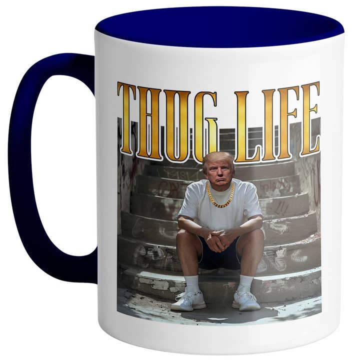 God And Glory Gifts - Venta al por mayor Taza - Taza de café de cerámica Trump de Thug Life1