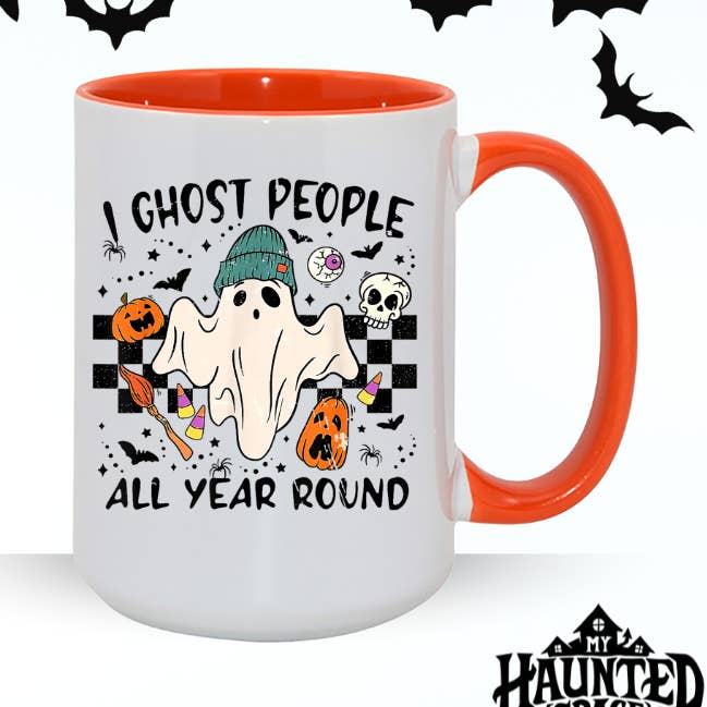 I Ghost Year Round Mug for wholesale by MyHauntedSpace